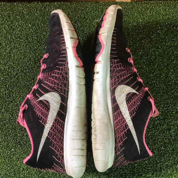 Nike Flex Fury Black Pink Athletic Running Shoes Size 6.5Y Women’s 8 - Picture 5 of 9